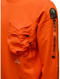 Parajumpers Sabre orange sweatshirt with pocket and key ring men s knitwear buy online