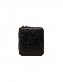 Comme des Garçons Embossed Forest portafoglio in pelle nera medio BLK EMB.FOREST SA2100EF BLACK order online