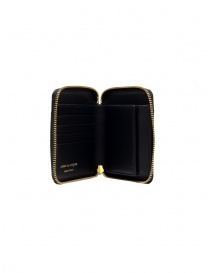 Comme des Garçons Embossed Forest portafoglio in pelle nera medio prezzo