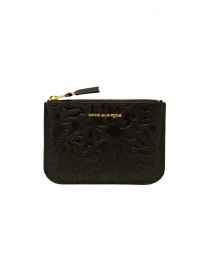 Wallets online: Comme des Garçons Embossed Forest black pouch SA8100EF