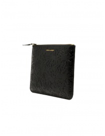 Comme des Garçons Embossed Forest busta in pelle nera SA5100EF prezzo