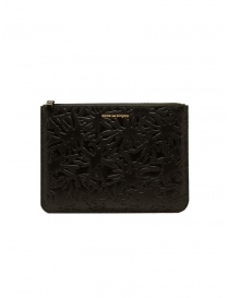 Comme des Garçons Embossed Forest black leather pouch SA5100EF BLK EMB.FOREST SA5100EF BLACK order online