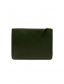 Comme des Garçons SA5100 bottle green leather pouch