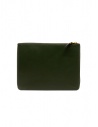 Comme des Garçons SA5100 busta in pelle verde bottigliashop online portafogli
