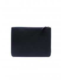 Comme des Garçons SA5100 medium pouch in navy blue leather