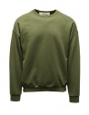 QBISM olive green sweatshirt with jeans patch buy online STYLE 11 OLIVE/DENIM