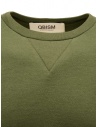 QBISM felpa verde oliva con toppa in jeans STYLE 11 OLIVE/DENIM acquista online