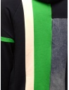 QBISM felpa blu, verde e denim con cappuccio e zip STYLE 04 NAVY/DENIM prezzo