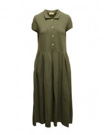 Ma'ry'ya military green long polo dress online