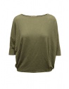 Ma'ry'ya boxy T-shirt verde militare in lino acquista online YGJ095 5MILITARY
