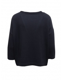 Ma'ry'ya blue boxy sweater in cotton and cashmere