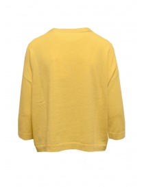 Ma'ry'ya maglia boxy in cotone e cashmere gialla