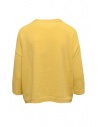 Ma'ry'ya maglia boxy in cotone e cashmere giallashop online maglieria donna