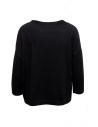 Ma'ry'ya maglia boxy in cotone e cashmere nerashop online maglieria donna