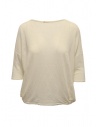 Ma'ry'ya boxy t-shirt in natural white linen buy online YGJ095 1WHITE
