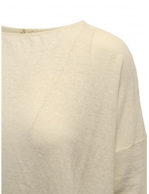 Ma'ry'ya boxy t-shirt in lino bianco naturale prezzo