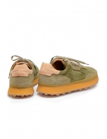 Shoto Dorf scarpa stringata in suede verde calzature uomo acquista online