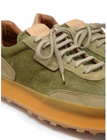 Shoto Dorf scarpa stringata in suede verde calzature uomo prezzo