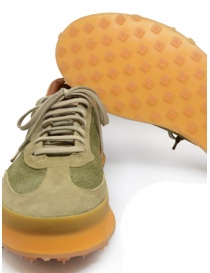 Shoto Dorf scarpa stringata in suede verde