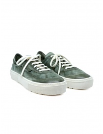 Calzature uomo online: Shoto sneakers basse scamosciate grigioverdi