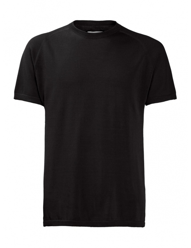 Monobi Icy Cotton H-15 Wholegarment T-shirt in black 11199502 F 5099 BLACK RAVEN mens t shirts online shopping