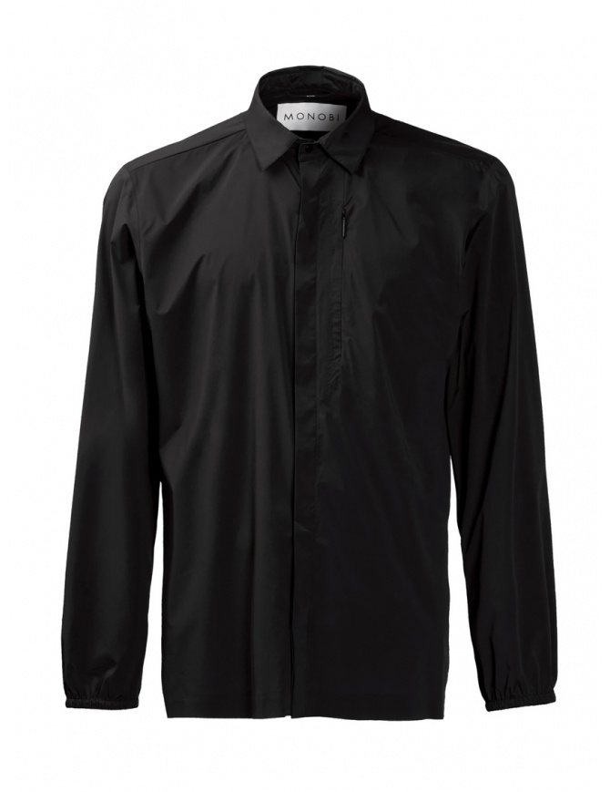 Monobi Skin Nylon Perfo camicia nera 11108200 F 5099 BLACK RAVE camicie uomo online shopping