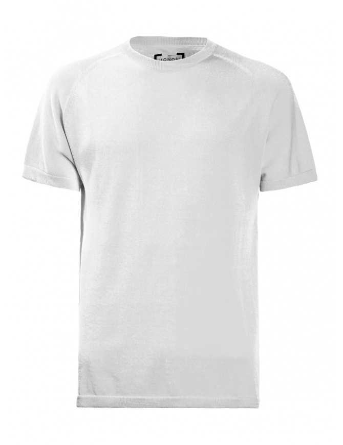 Monobi Icy Cotton H-15 Wholegarment T-shirt in white 11199502 F 5001 WHITE mens t shirts online shopping