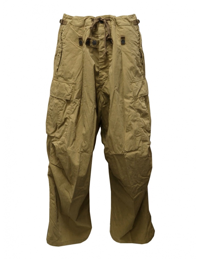 Kapital beige multi-pocket Jumbo cargo pants EK-624 BEIGE mens trousers online shopping