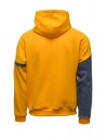 QBISM yellow and denim hooded sweatshirt shop online men s knitwear