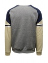 QBISM felpa color block grigia blu e beige STYLE 13 BEIGE/GREY/NAVY prezzo