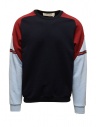 QBISM blue, light blue and burgundy red sweatshirt buy online STYLE 14 RED/NAVY/SKY
