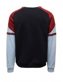 QBISM blue, light blue and burgundy red sweatshirt buy online