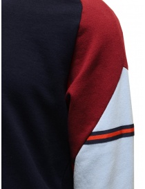 QBISM blue, light blue and burgundy red sweatshirt price