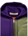 QBISM purple and green hooded sweatshirt STYLE 02 PURPLE/OLIVE buy online