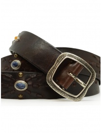 Post & Co leather belt with colored stones buy online