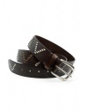Post & Co brown leather belt with V decoration buy online 8864 VIN ESPRESSO