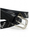Post & Co black leather belt with V pattern shop online belts