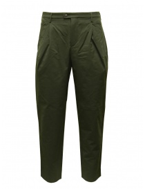 Mens trousers online: Monobi Easy Pants forest green trousers