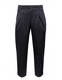 Mens trousers online: Monobi Easy Pants navy blue trousers