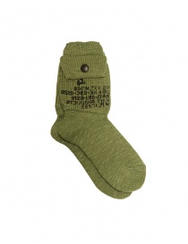 Socks online: Kapital green socks with side pocket