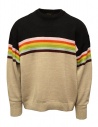 Kapital Moonbow cotton colored striped sweater buy online K2203KN016 BLACK-BE