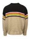 Kapital Moonbow cotton colored striped sweater K2203KN016 BLACK-BE price
