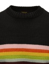 Kapital Moonbow cotton colored striped sweater K2203KN016 BLACK-BE buy online