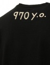 Kapital black T-shirt with printed stump EK-1175 BLACK price