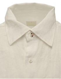 Kapital camicia bianca in lino con maniche ricamate prezzo