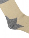 Kapital beige socks with blue star on the heel shop online socks