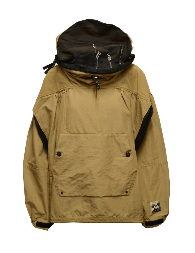 Kapital BUG anorak in beige and black EK-1388 GOLDBEIGE womens jackets online shopping