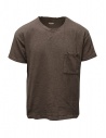 Kapital T-shirt marrone con taschino frontale acquista online EK-362 I-B