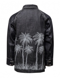 Kapital giacca-camicia in denim con palme ricamate