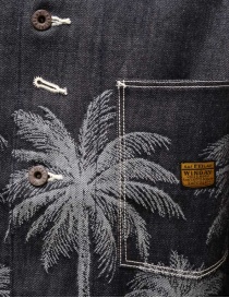 Kapital denim shirt-jacket with embroidered palm trees price